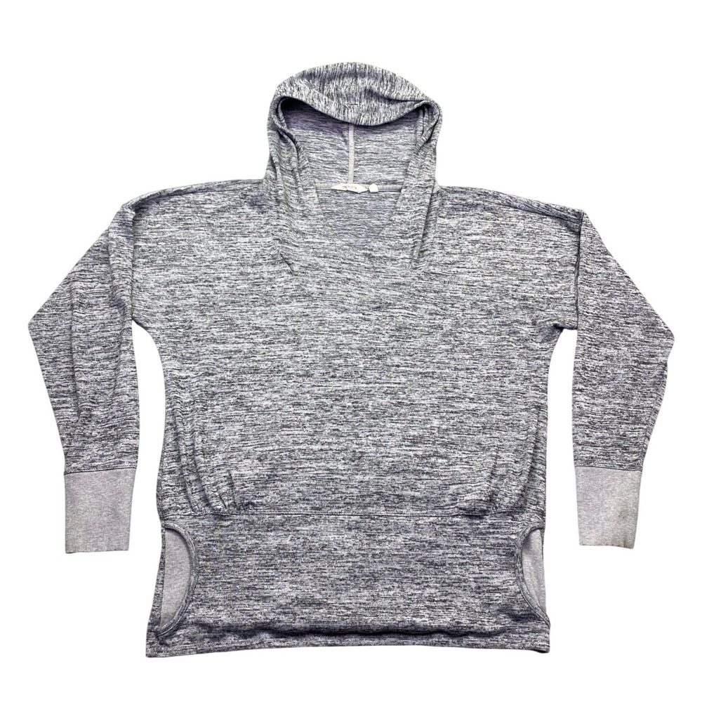 Athleta Womens Batwing & Robin Cowl Sweatshirt Gray Hooded XL Relaxed Pullover